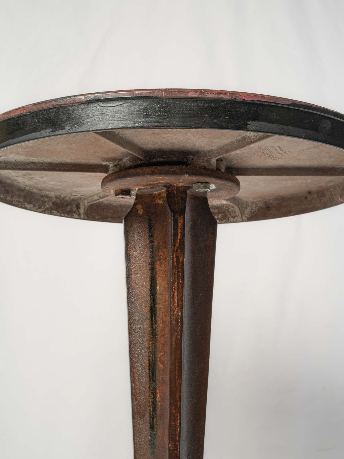 Elegant cast-iron base bistro table  