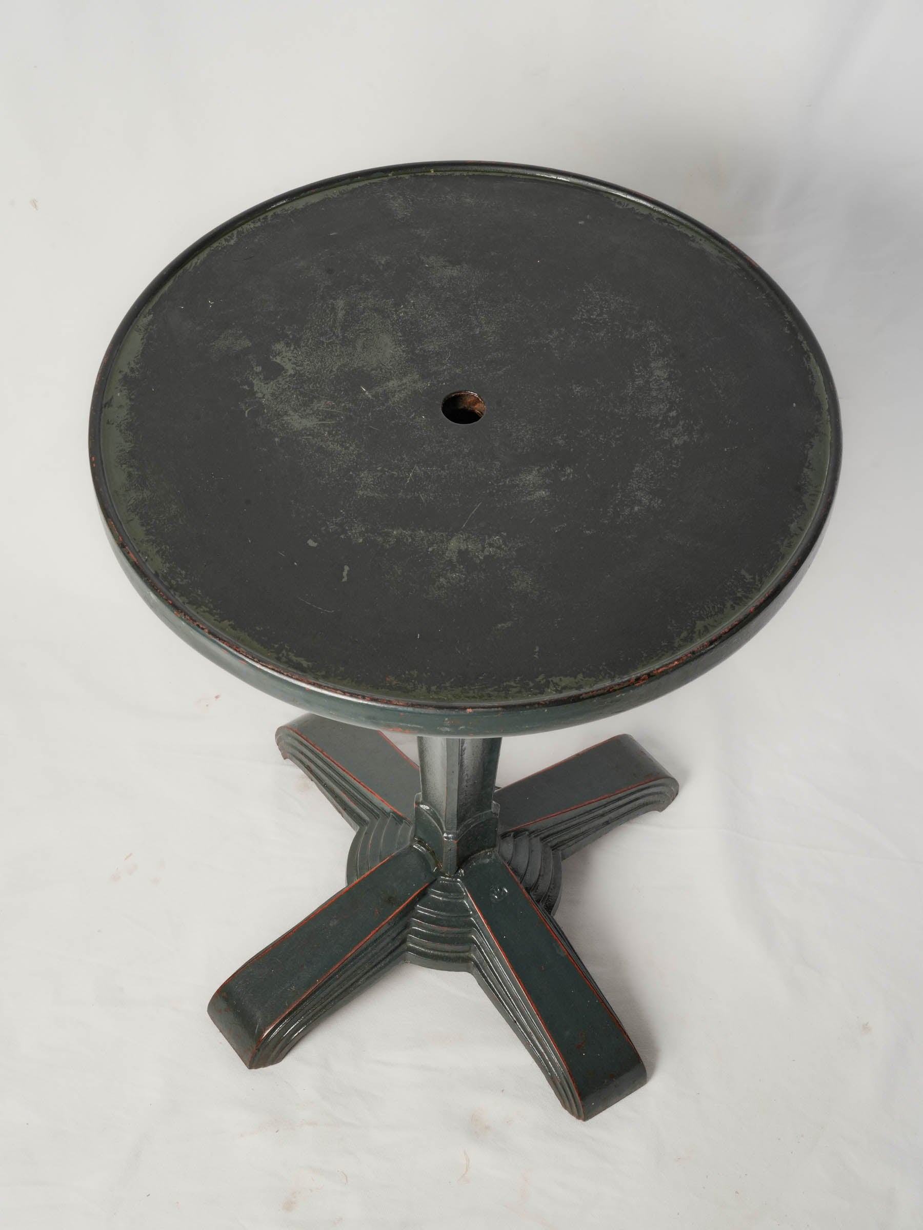 Louis Vuitton Art Deco Bistro Table in Black c. 1930s - 27½" x 20½"
