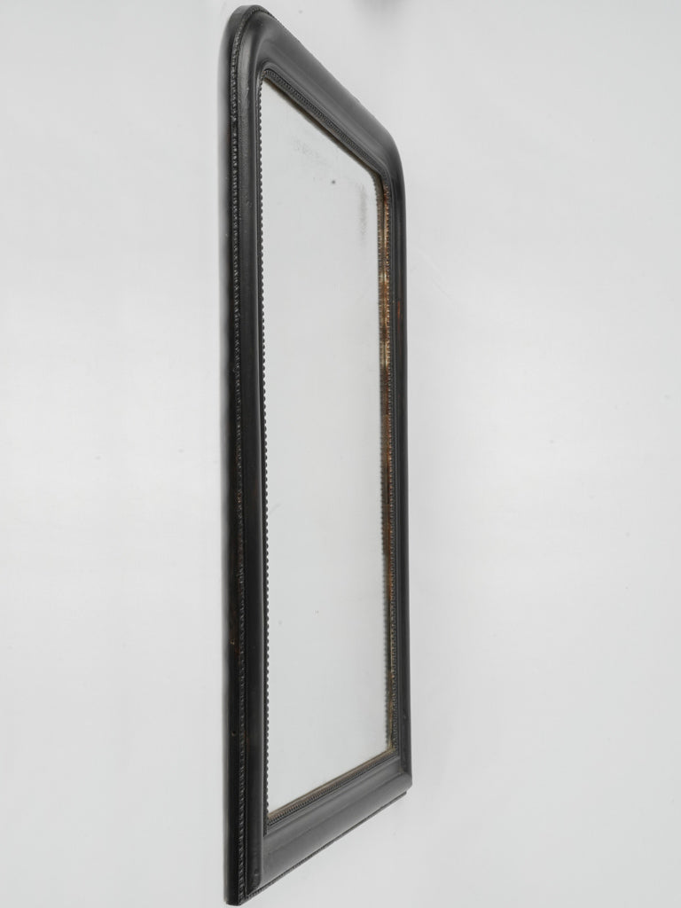 Refined classic black bedroom mirror