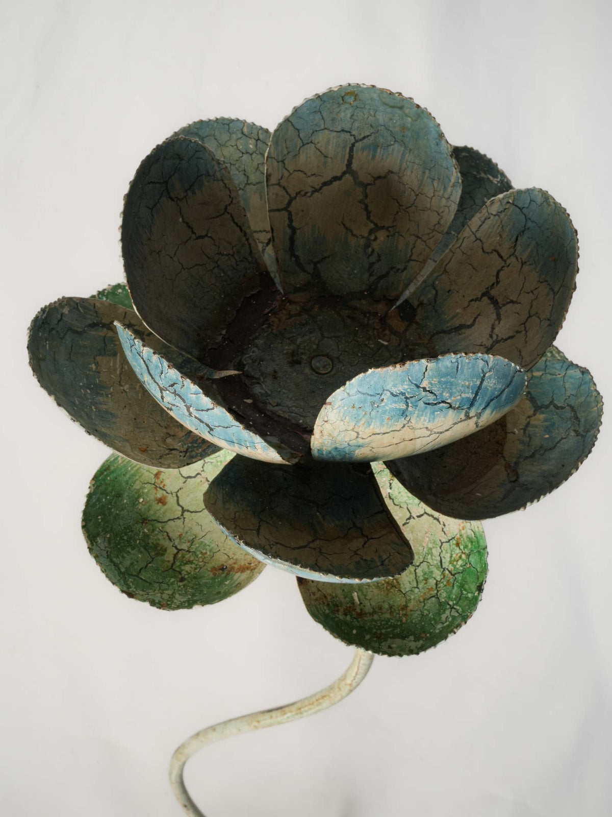 Handmade floral metal plant holder  
