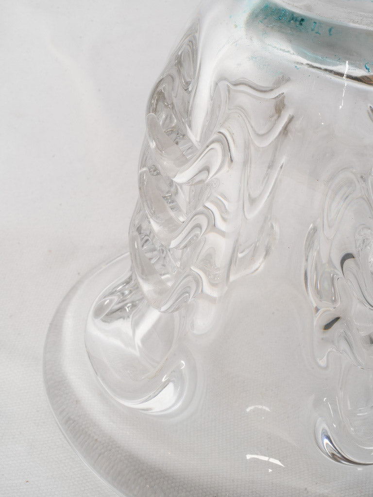 Classic blue-stained crystal vase  
