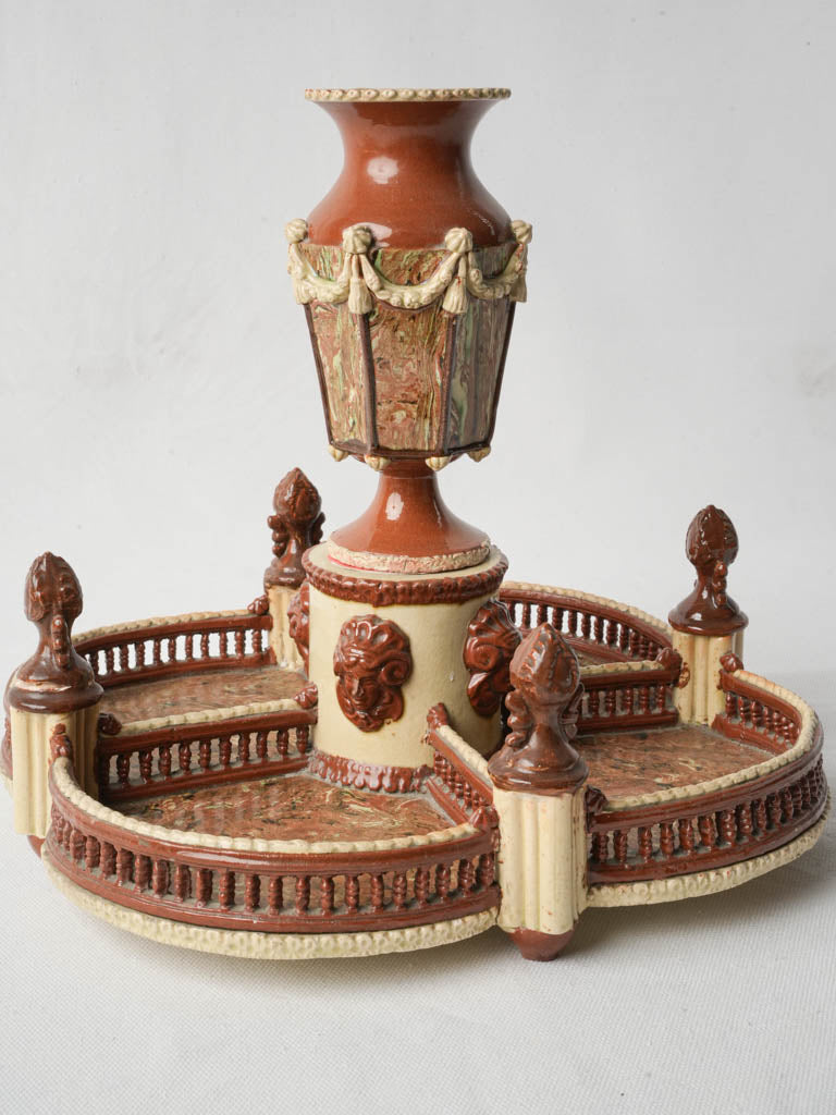 Antique quadrilobed sculpture piece  