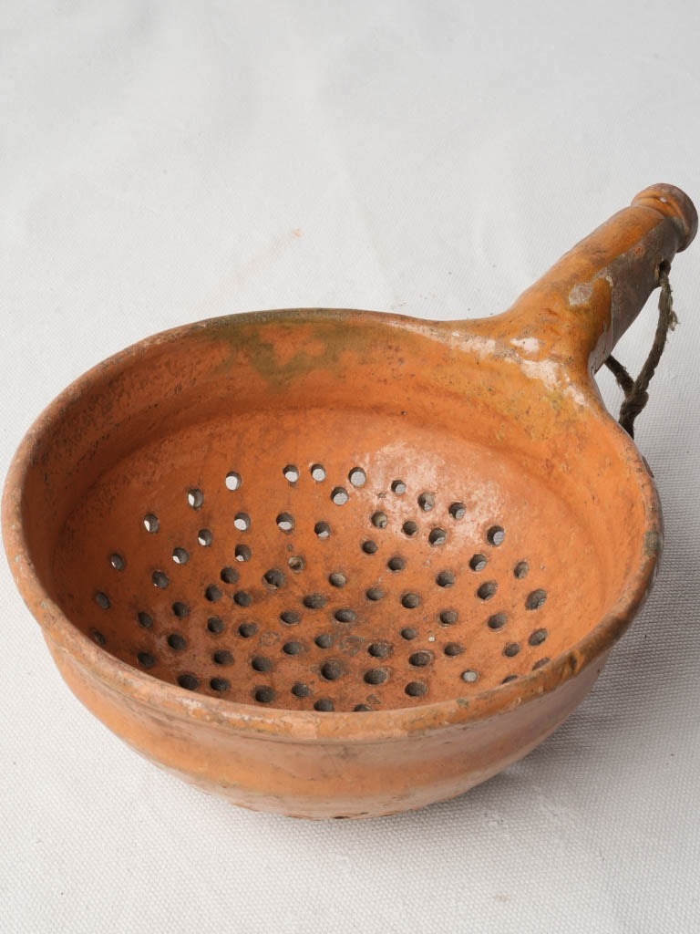 Rustic honey-russet pottery bowl