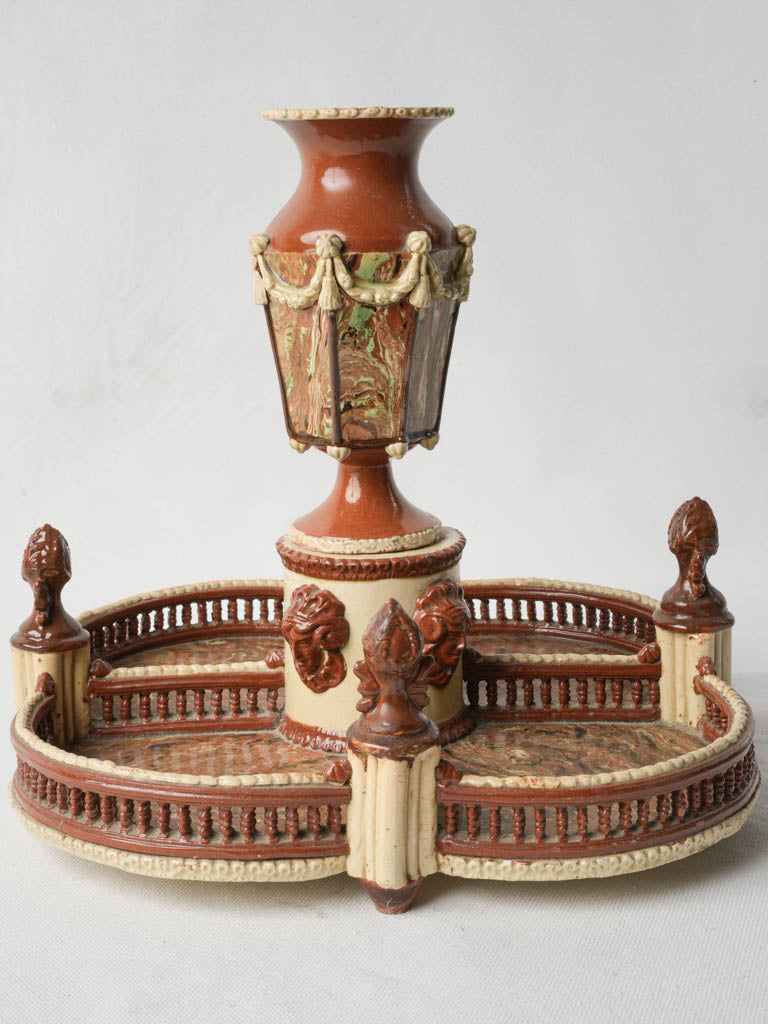 Victorian-era floral frieze centerpiece  