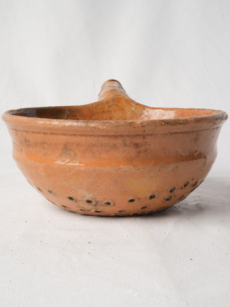 Glazed rustic French draining colander