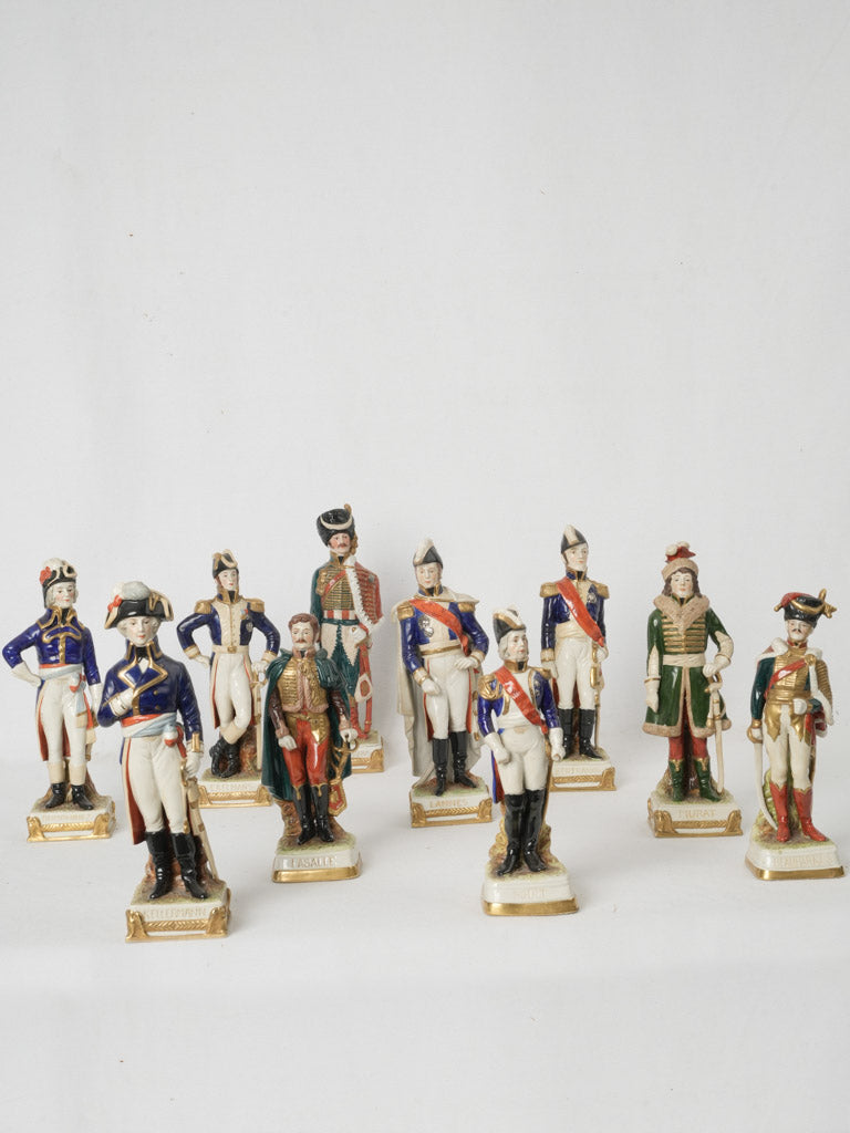 Vintage Napoleonic military porcelain collectibles
