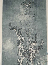 Original seaweed-infused Fabriano paper art
