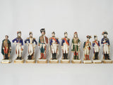 French faience Napoleonic figurine collection