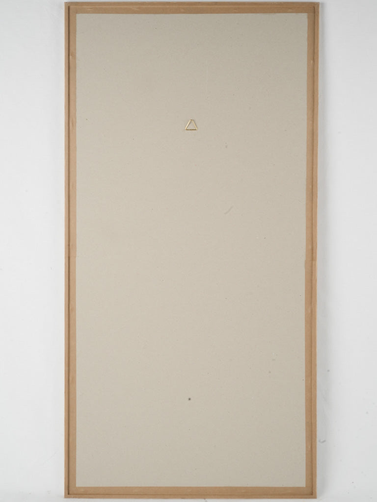 Elegant framed glass-encased print