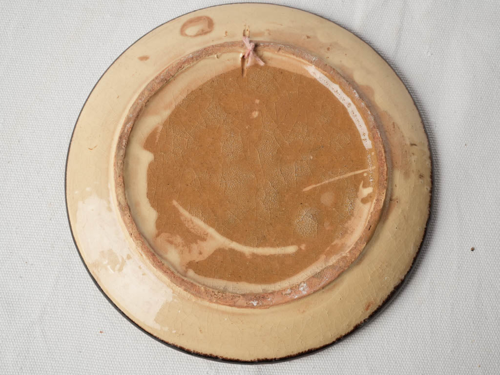 Mid-20th-Century French Plate Signed Gery w/ Provençal Hearth Scene - 9"