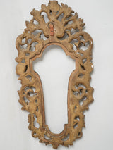 Antique bronze cross religious frame