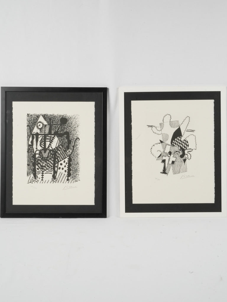 Authentic Picasso lithograph black-and-white