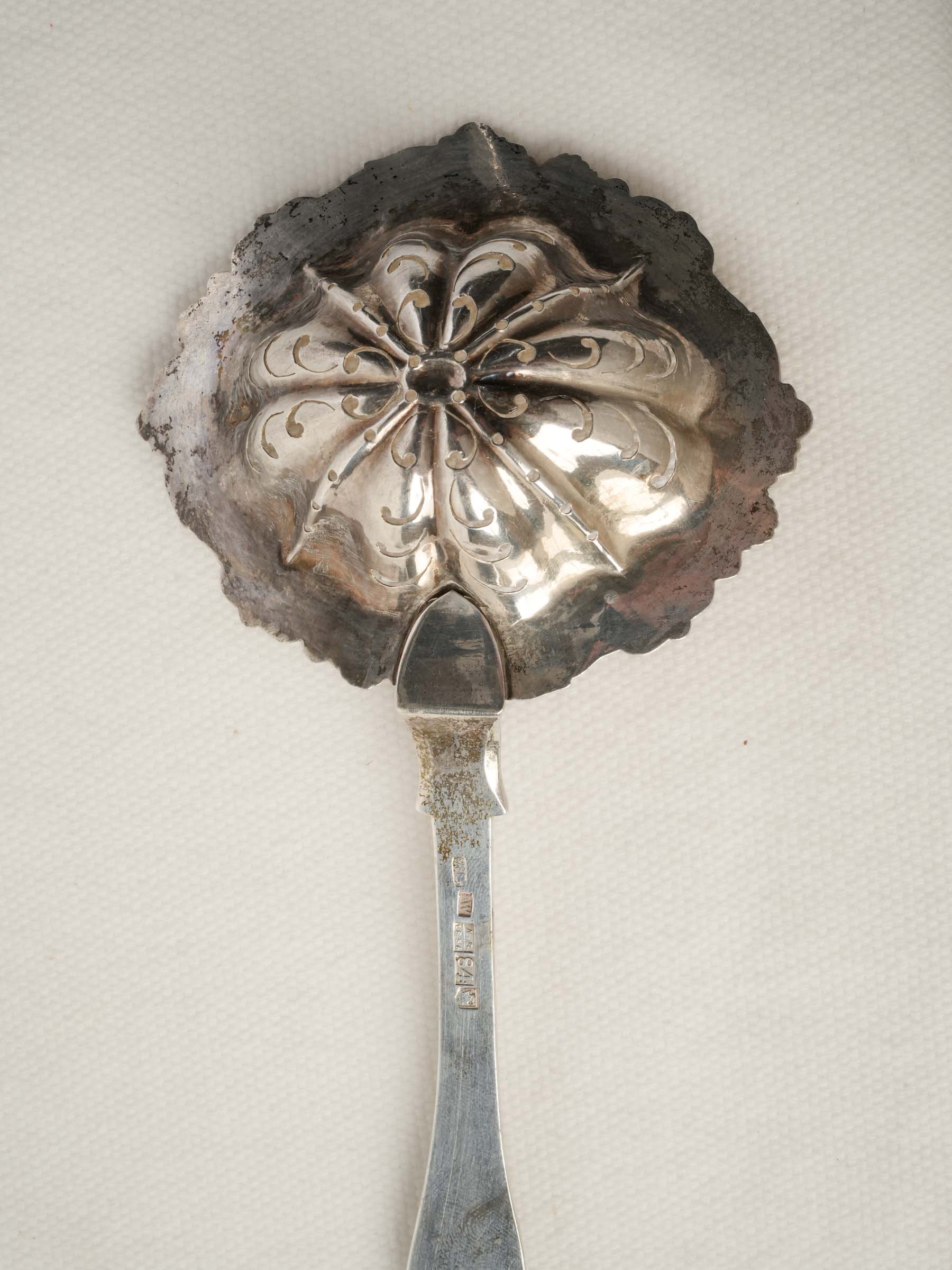 Antique Silver Sifting Spoon