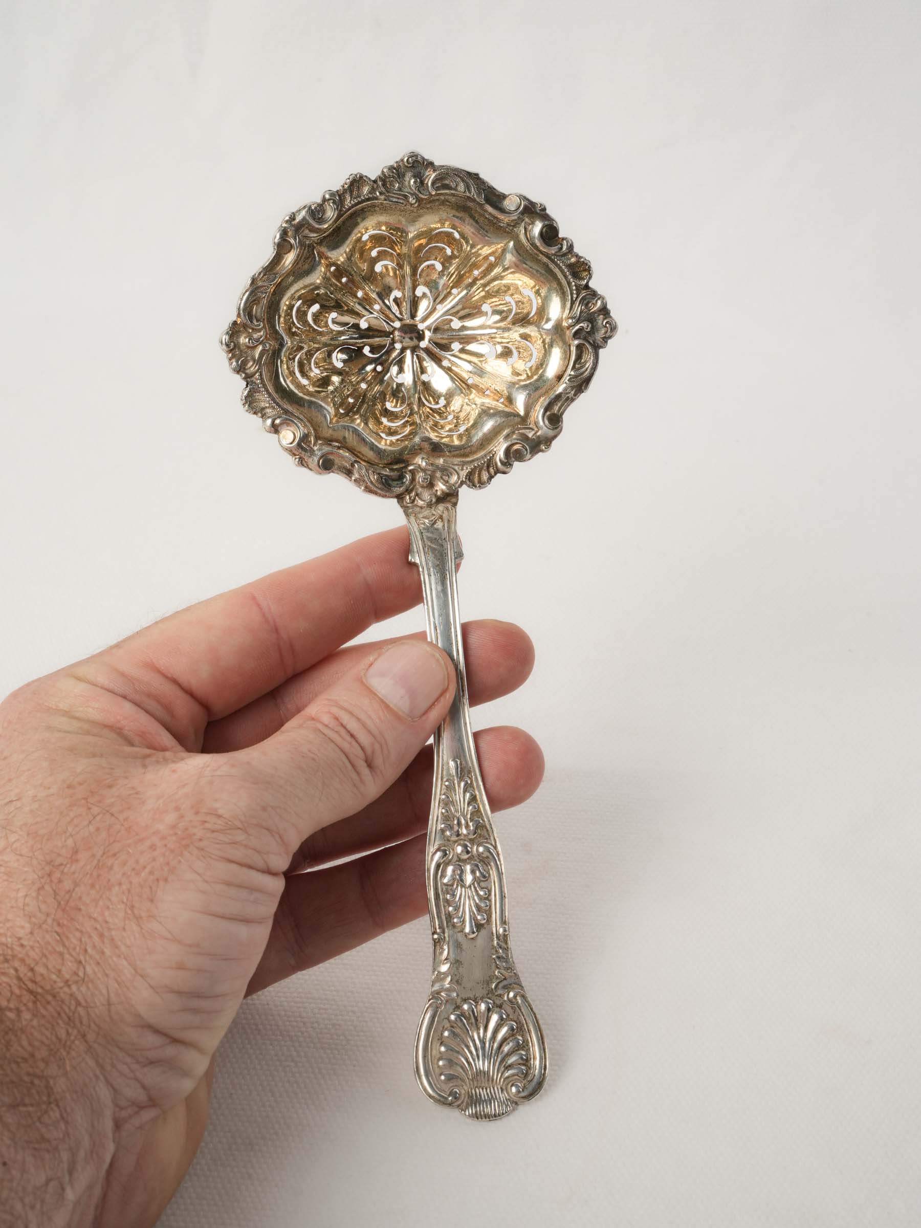 Antique Silver Sifting Spoon