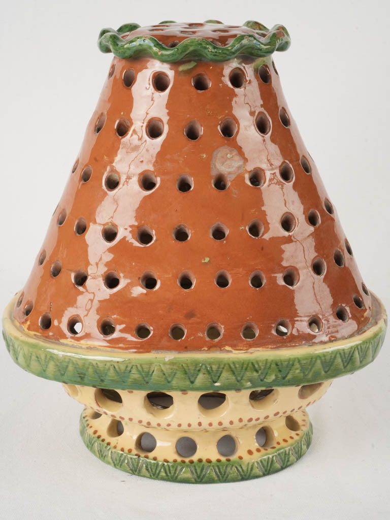 Antique French ceramic tulipière