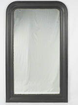 Antique black-finished Louis Philippe mirror