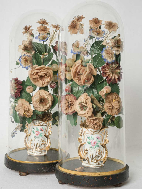 Vintage porcelain floral bridal vases