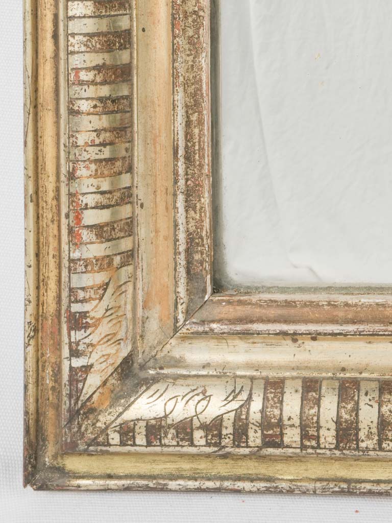 Classic striated frame grand Louie mirror