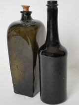 Antique English blown glass bottles