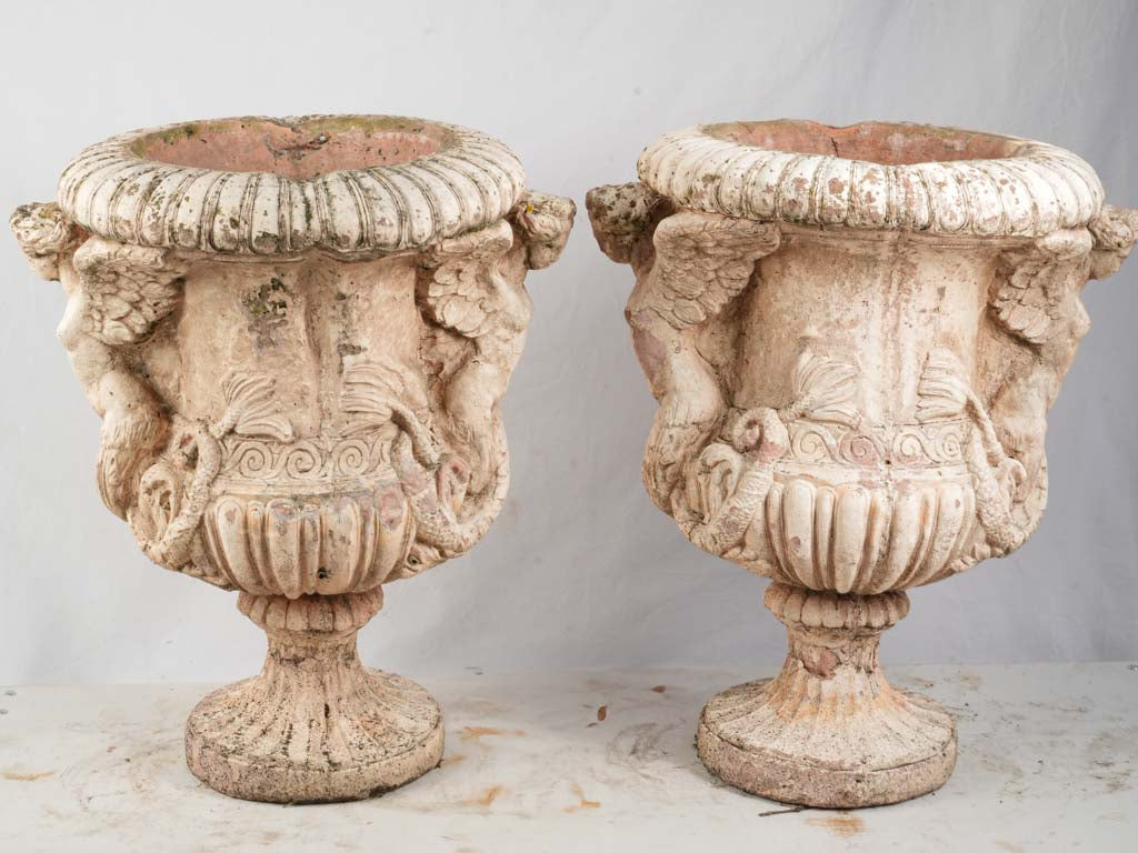 Classic Medici-shaped terracotta urns