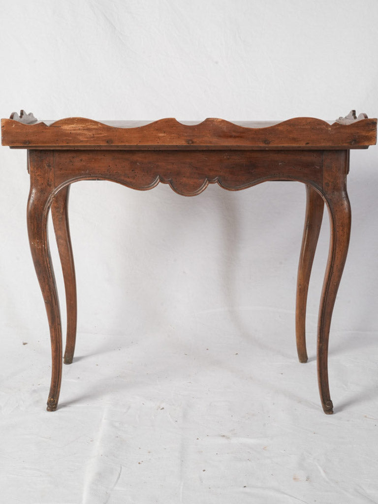 Refined walnut wood desk