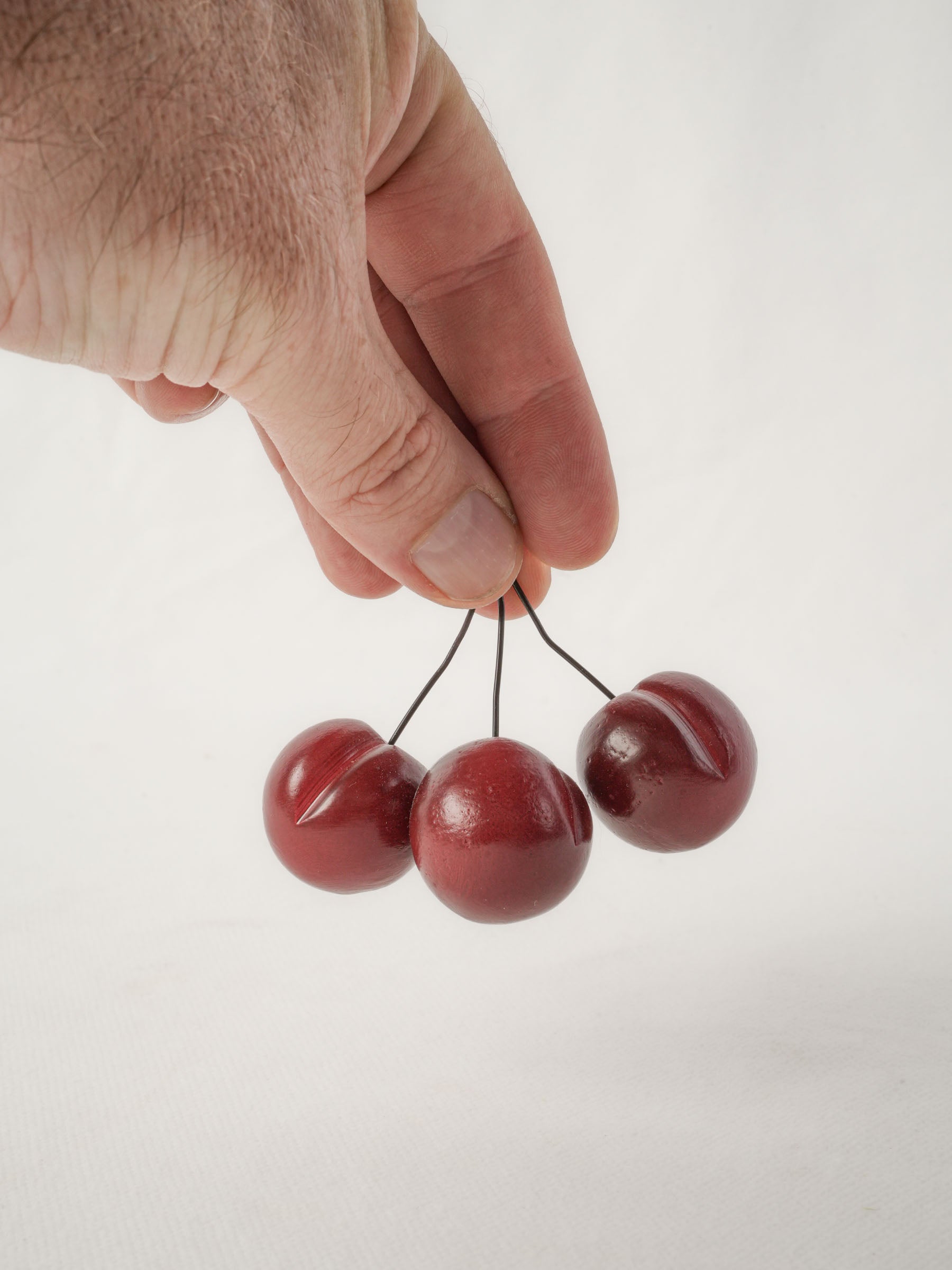 Vintage Faux Cherry Ornament