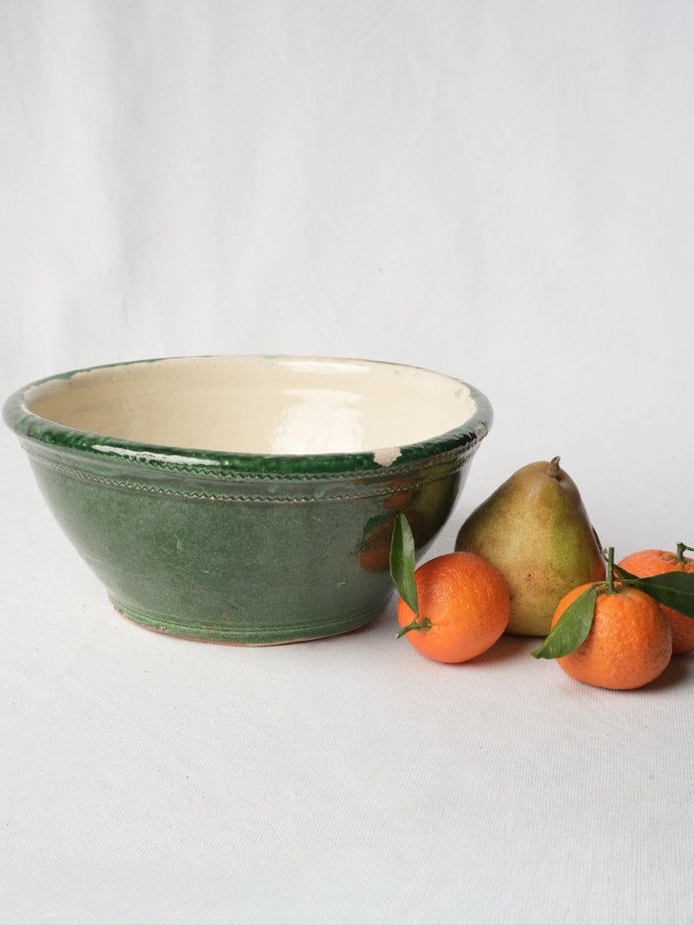 Hand-thrown rustic salad dish  