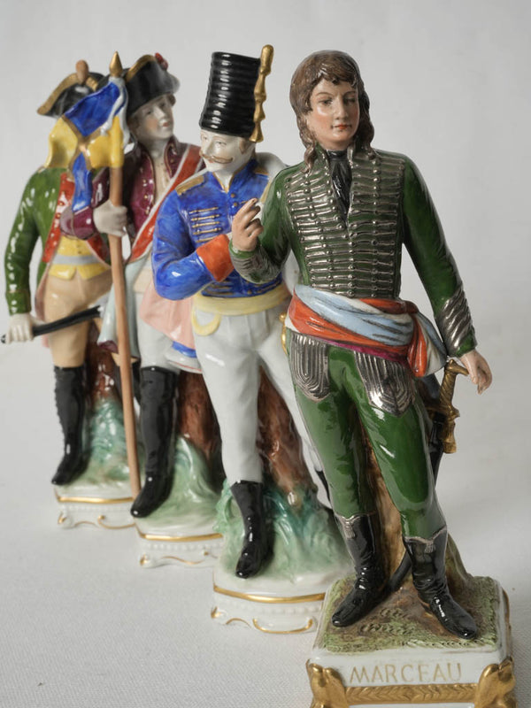 Vintage French faience military figurines - Porcelain
