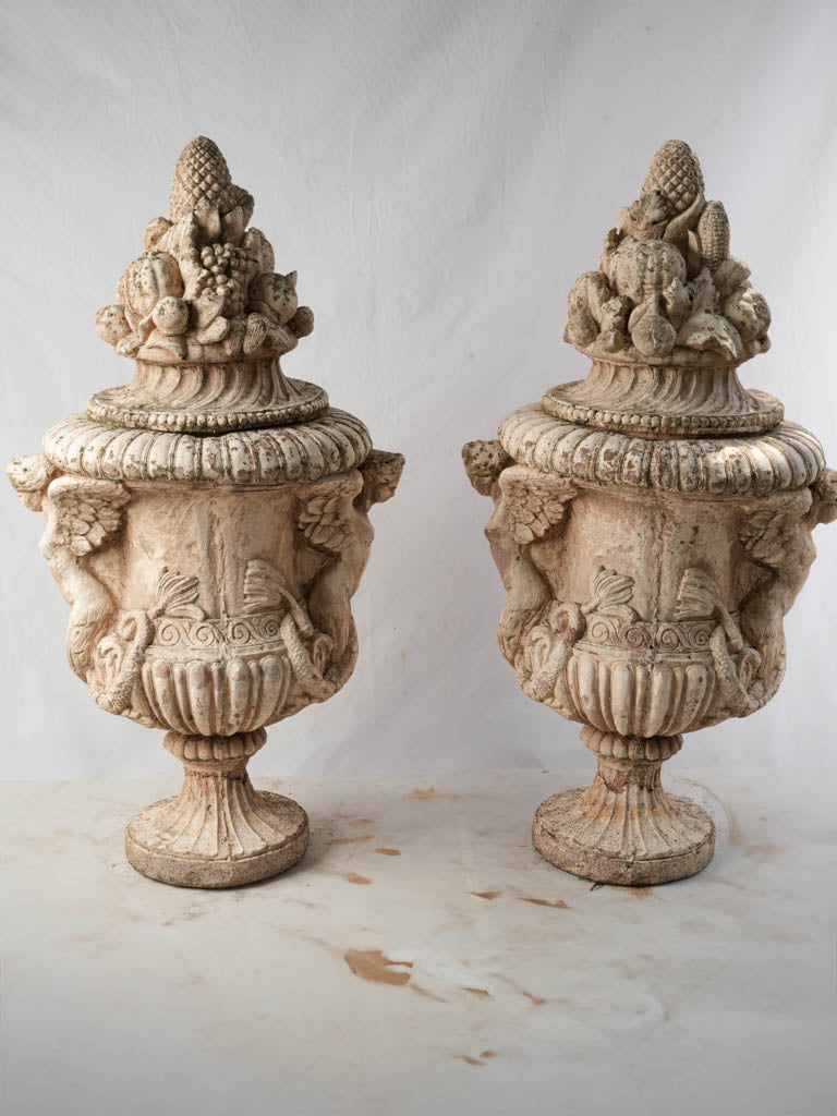 Exuberant Italian decorative terracotta pots