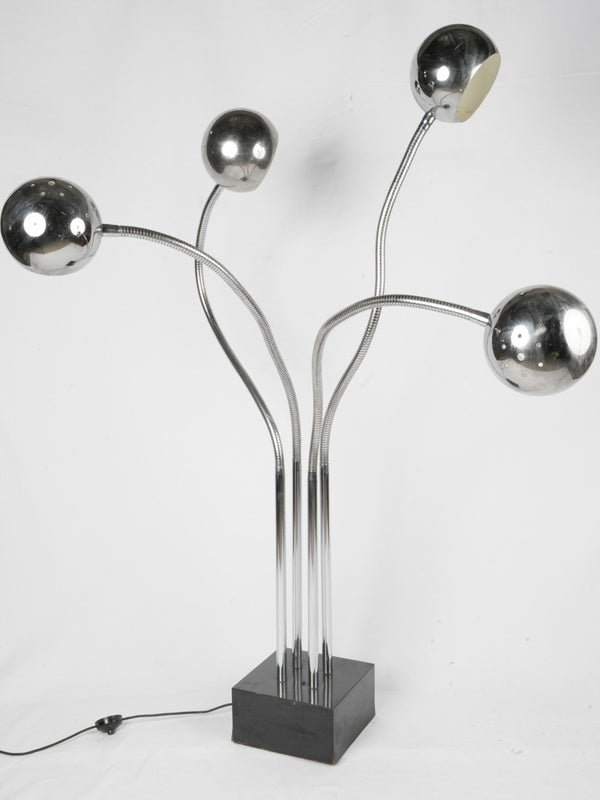 Vintage chrome Hydra floor lamp