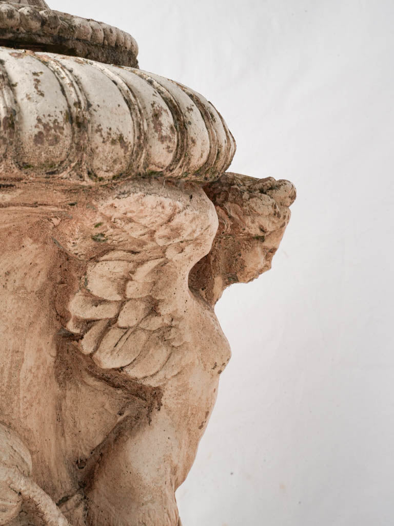 Masterfully sculpted Italian terracotta pots