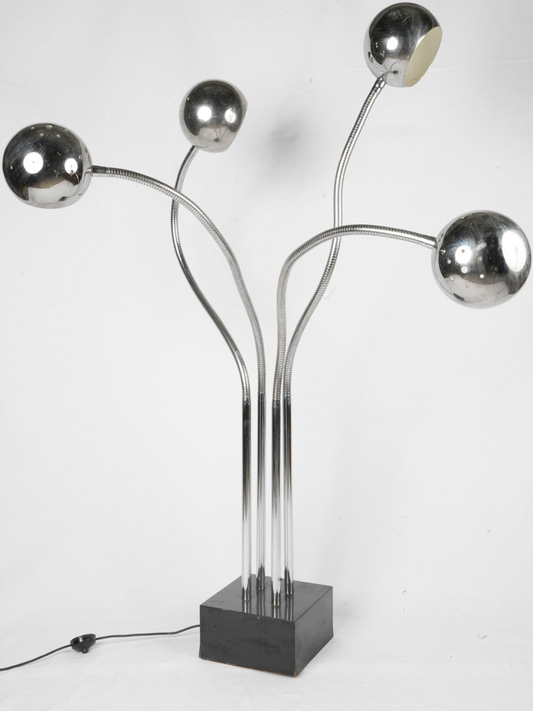 Whimsical black melamine floor illumination