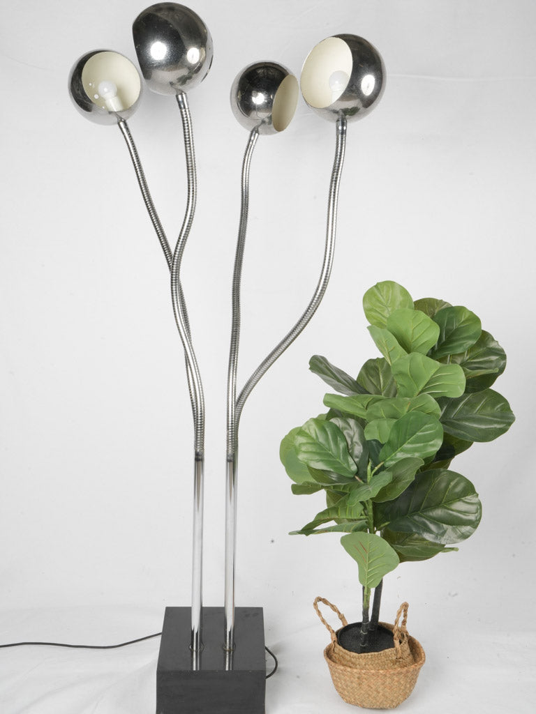 Innovative French design chrome lamp