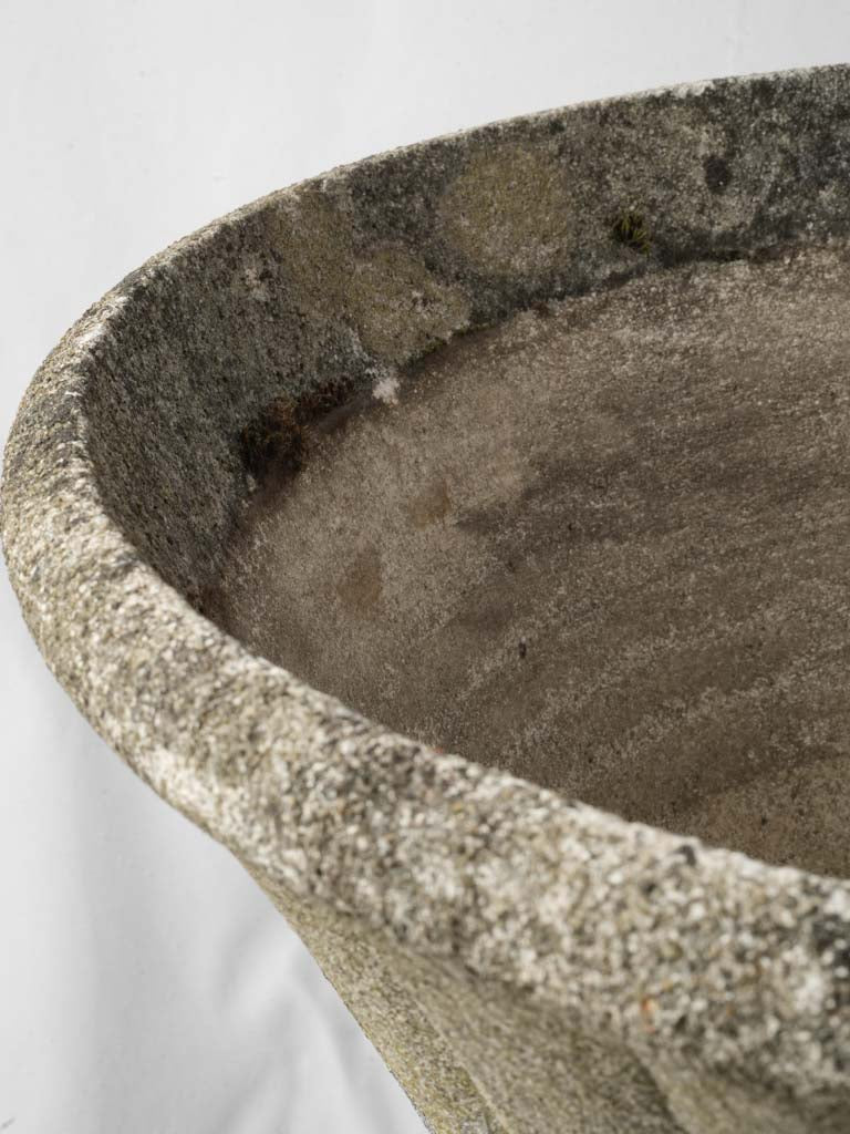 Textured surface mid-century jardinieres