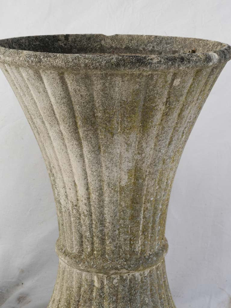 Sculptural mid-century concrete planters