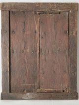 Historic wooden Indian two-door panel