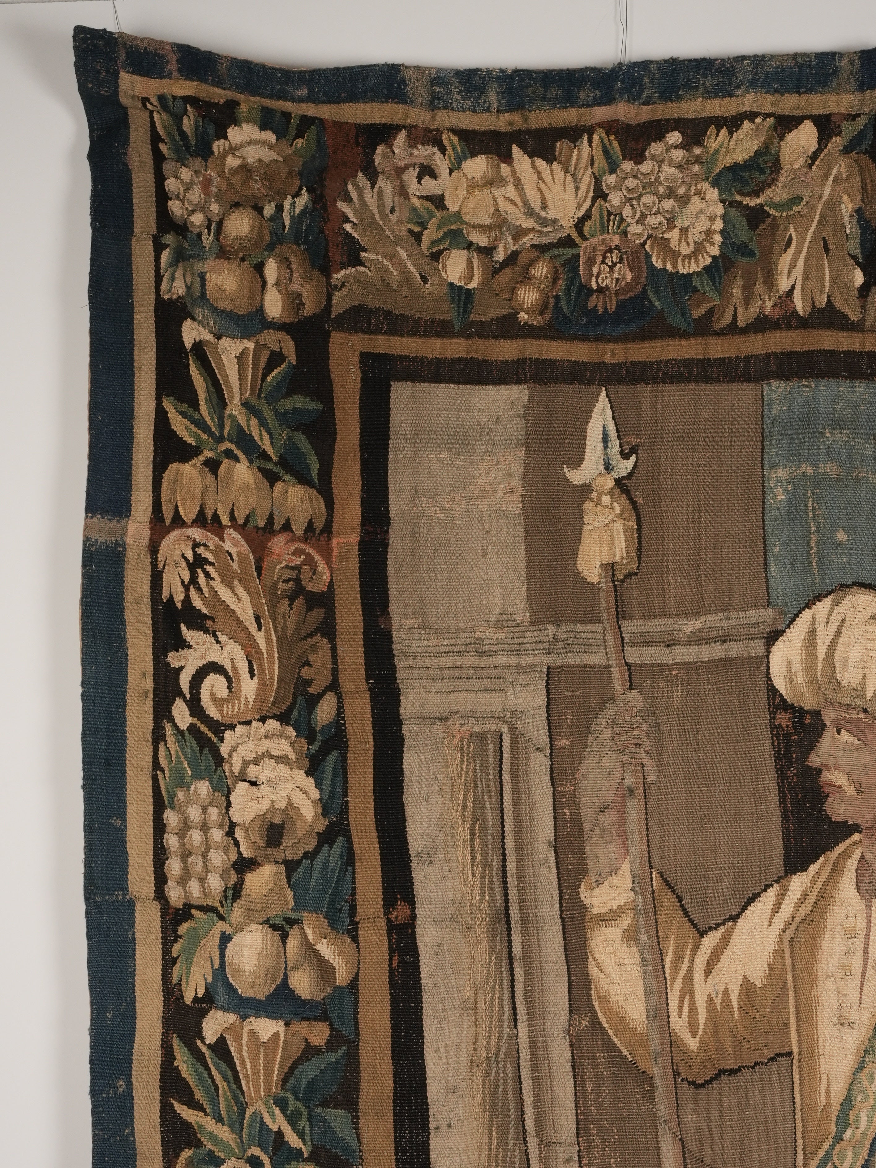 Rare antique Aubusson with fruit features