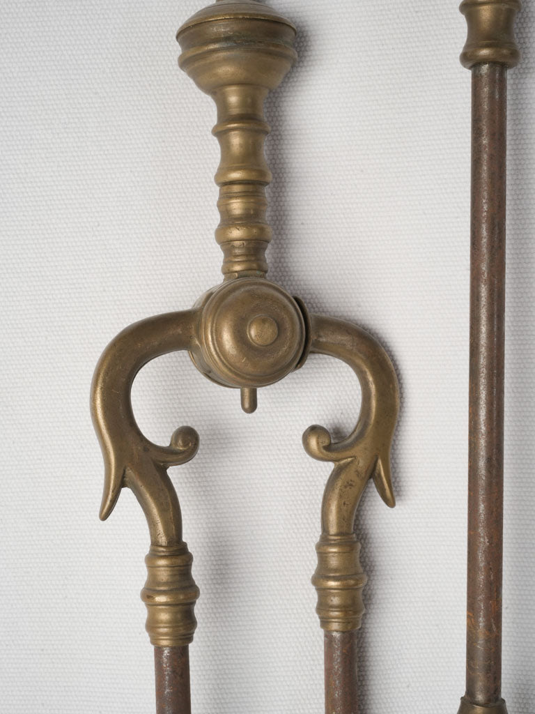 Classic style fireplace implements