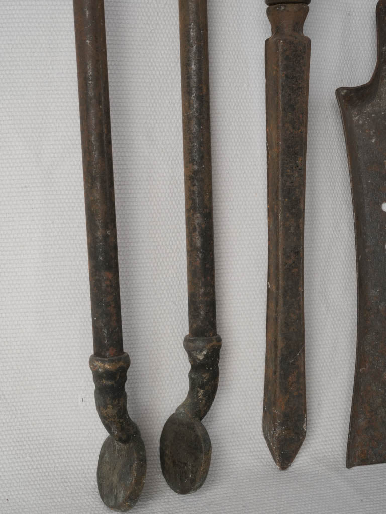 Turned-collar antique tool stand