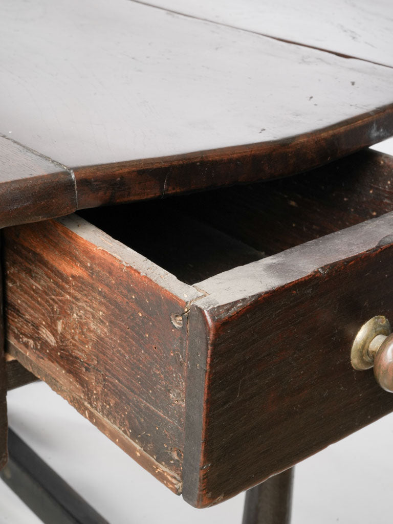 Authentic walnut gateleg dining table