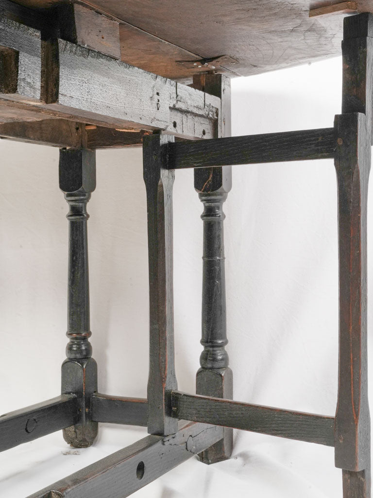 Warm toned provincial wood table