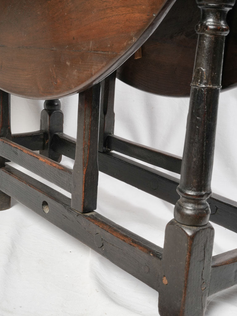 Classic walnut storage drawer table
