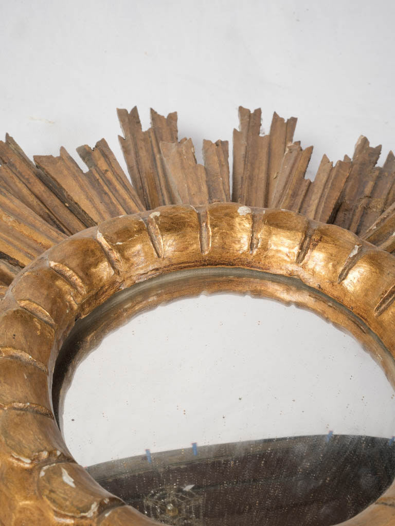 Luxurious 19th-century carved mirror  