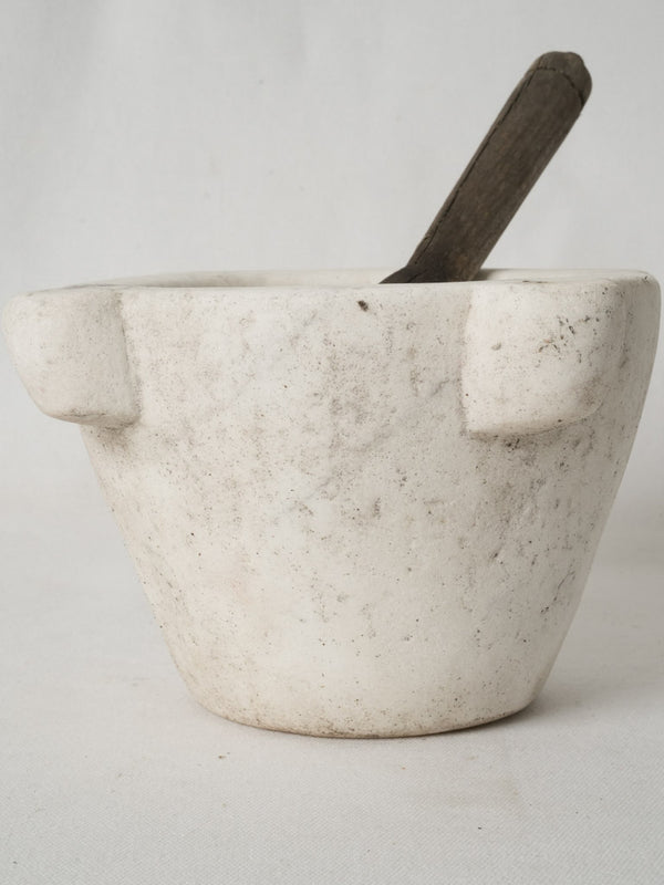Vintage French country grey veined pestle