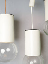 White cylindrical retro pendant lighting