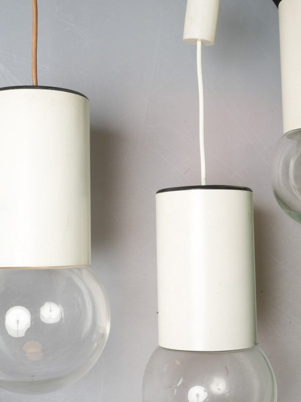 5 balloon shade like pendants - 1970s - 13¾"
