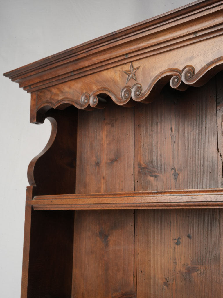 Charming walnut rustic organizer