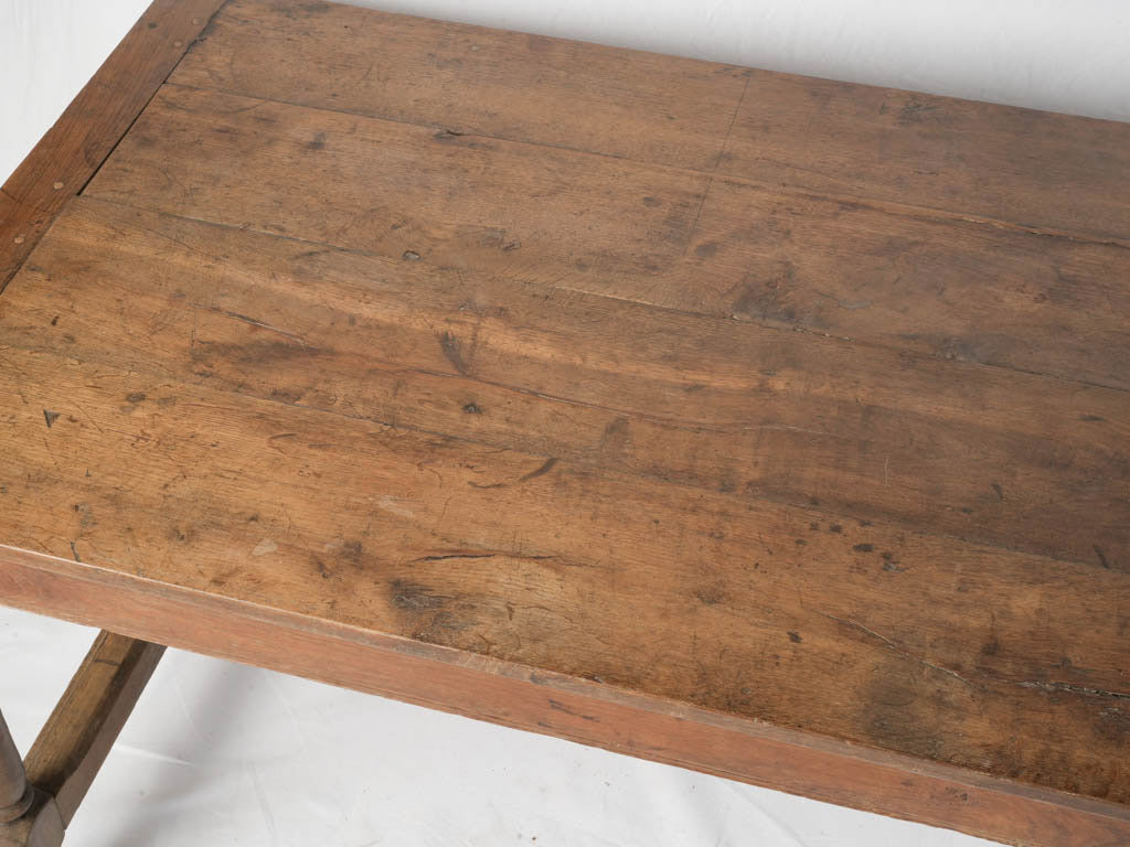 Vintage brown patina dining table  