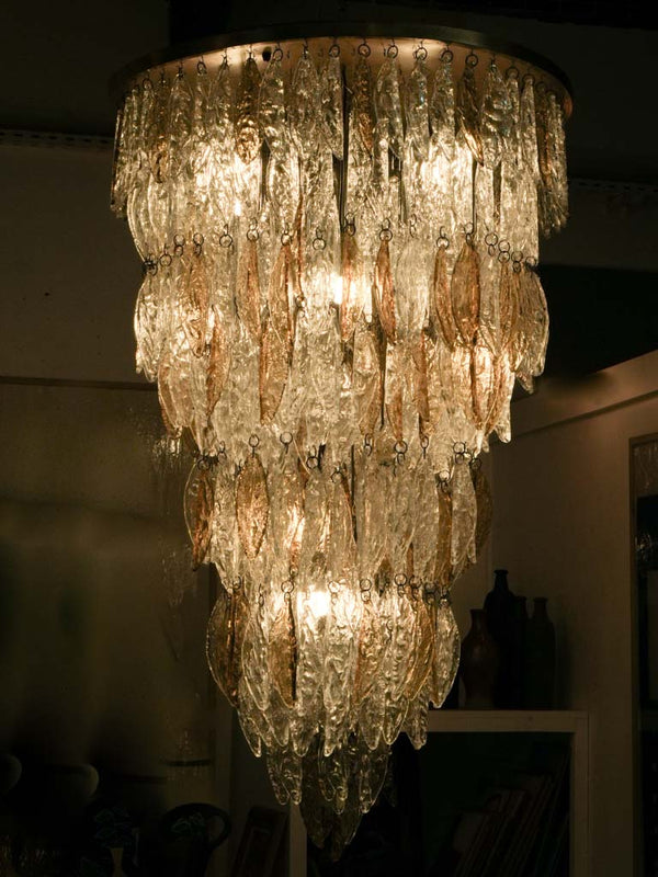 Huge Murano Chandelier by Mazzega 63" x 43¼"