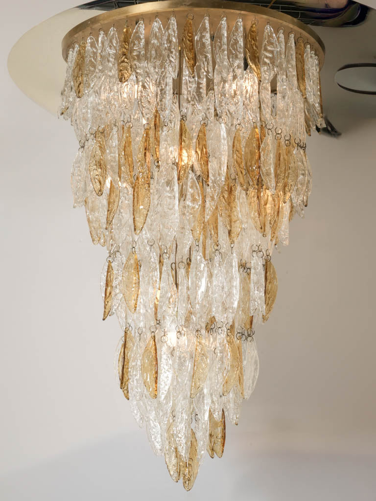 Clear glass Italian-style chandelier elegance